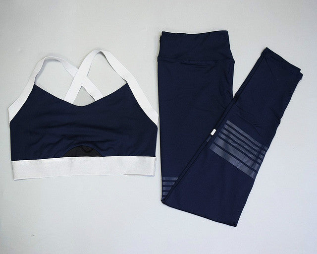 Seamless Yoga Set with Sports Bra and High Waist Leggings Elegance Lifestyle