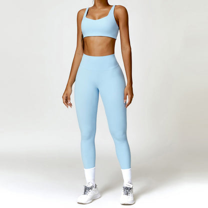 Women's 2PCS Yoga Tracksuit with Leggings and Crop Top Elegance Lifestyle