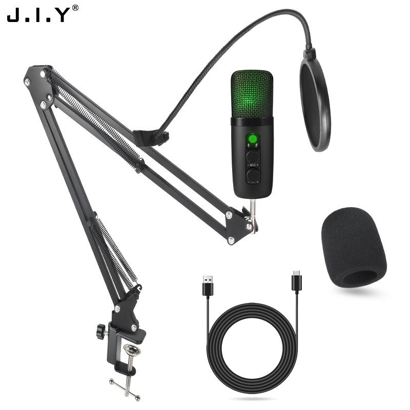 USB Noise Canceling Microphone Set for Recording & Gaming Elegance Lifestyle