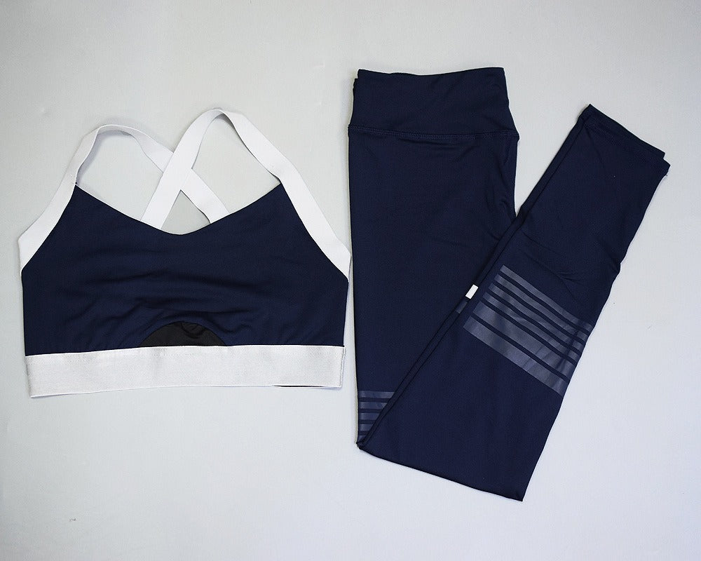 Seamless Yoga Set with Sports Bra and High Waist Leggings Elegance Lifestyle