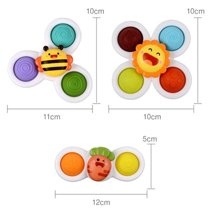 Baby Suction Spinner Bath Toy Baby Essentials-8