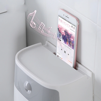 Wall-Mount Waterproof Toilet Paper Holder Home Essentials-7