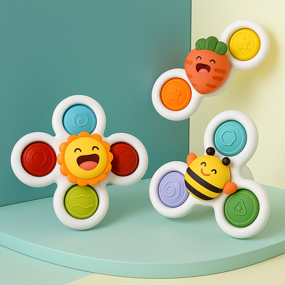Baby Suction Spinner Bath Toy Baby Essentials-8
