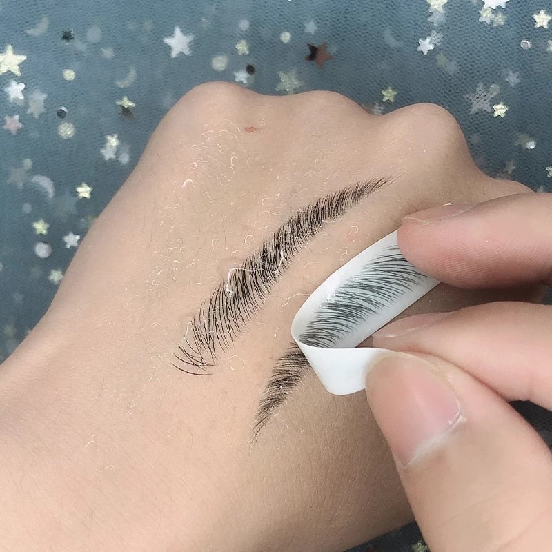 4D Waterproof Eyebrow Tattoo Stickers Health & Beauty-5