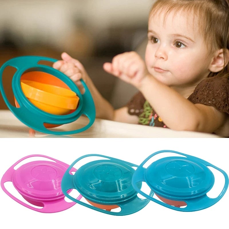360° Spill-Proof Baby Gyro Bowl Baby Essentials-5