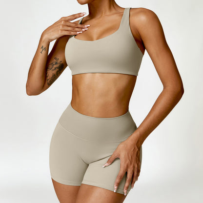 Women's 2PCS Yoga Tracksuit with Leggings and Crop Top Elegance Lifestyle