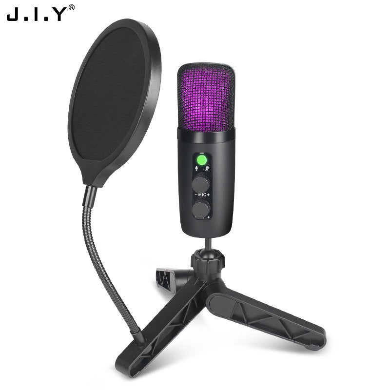 USB Noise Canceling Microphone Set for Recording & Gaming Elegance Lifestyle