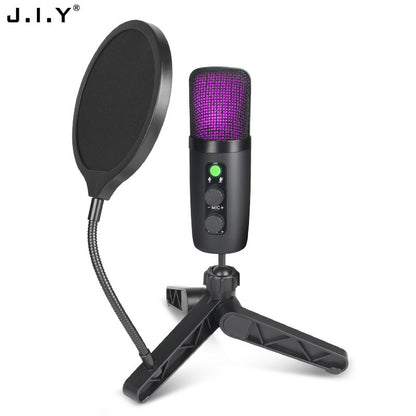 USB Noise Canceling Microphone Set for Recording & Gaming Elegance Lifestyle