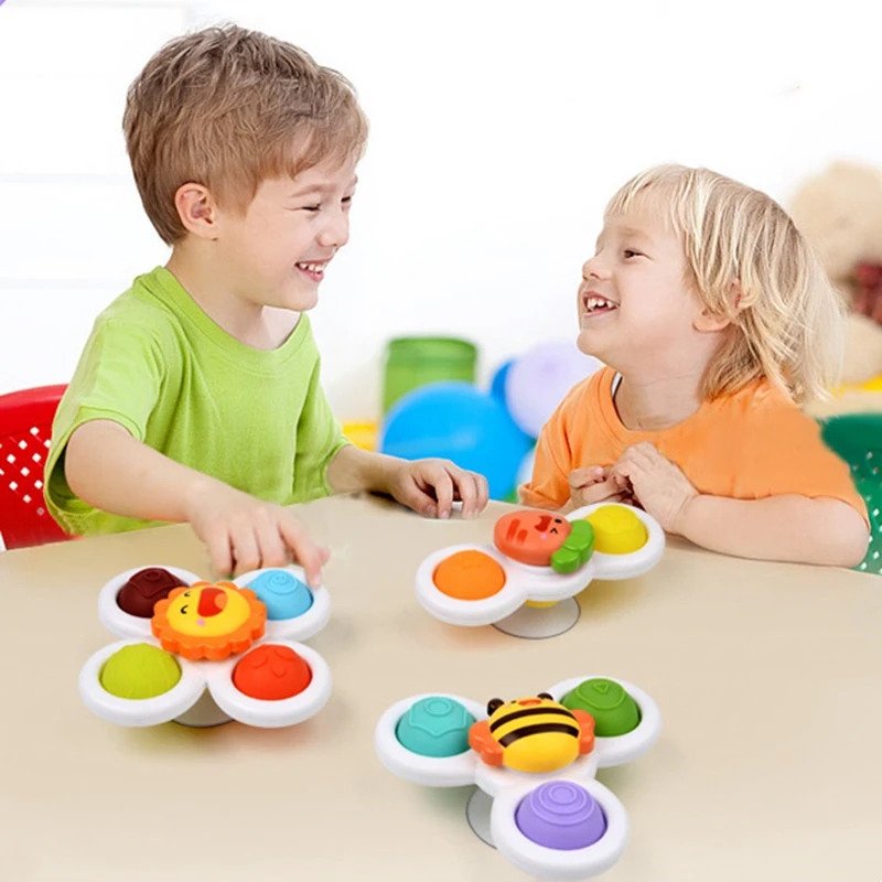 Baby Suction Spinner Bath Toy Baby Essentials-8